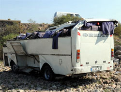 İzmirde servis otobüsü faciası