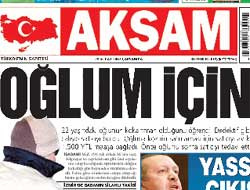 Akşam gazetesinde deprem